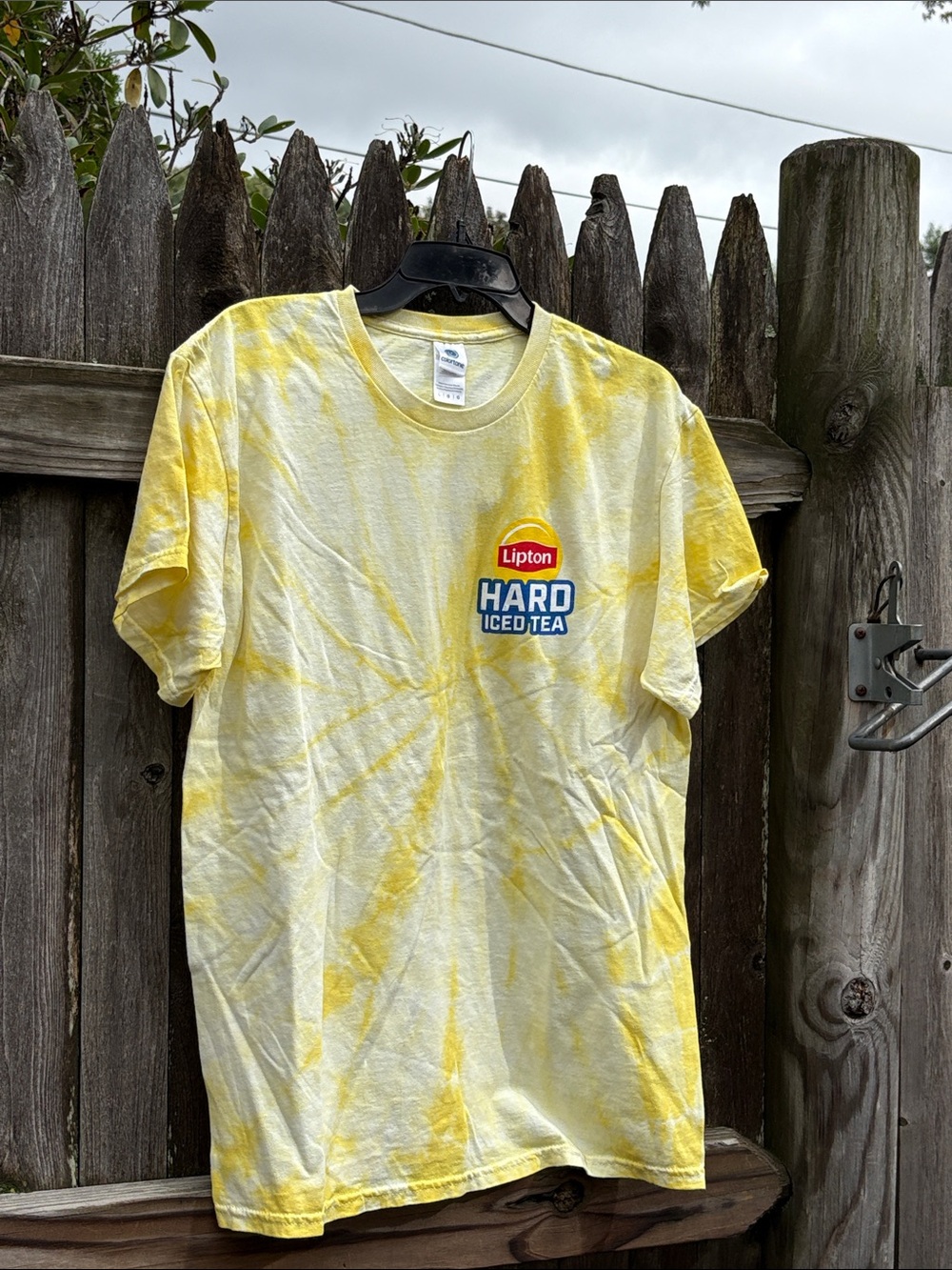 Color tone Lipton Hard Iced Tea large tie dye tee!